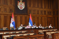 11 July 2024 The National Assembly Speaker at the public debate on the Proposal of the Strategy for the Development of Artificial Intelligence in the Republic of Serbia for the period 2024-2030